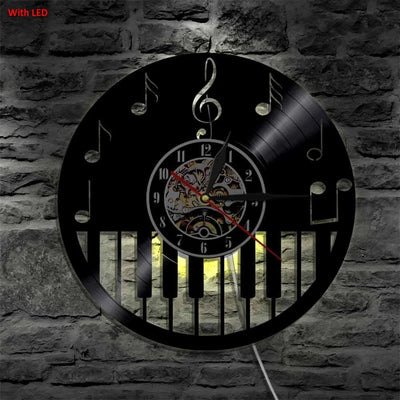Reloj de Pared LED Circular Piano - Image 5