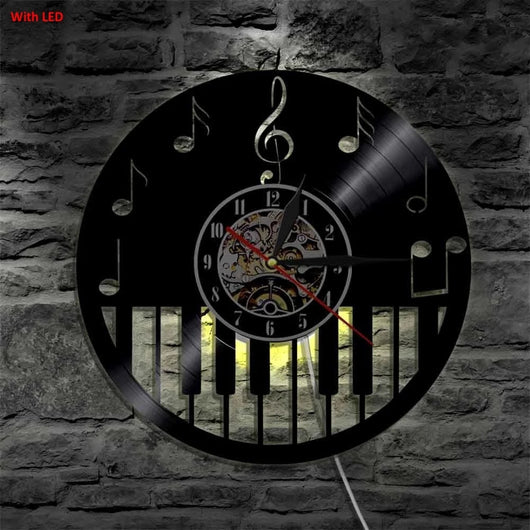 Reloj de Pared LED Circular Piano - Image 5