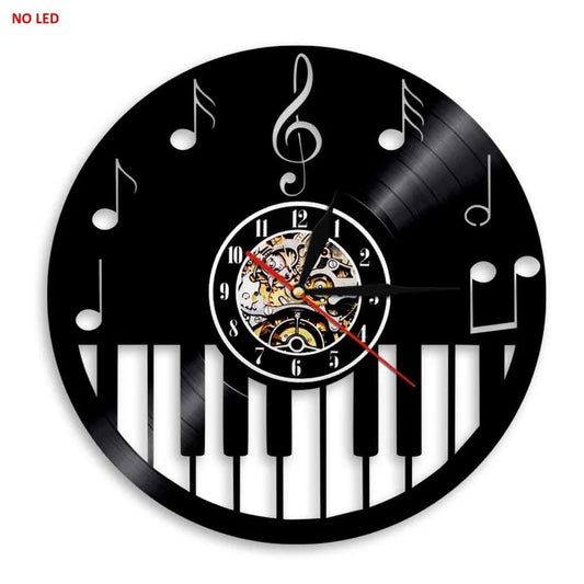 Reloj de Pared LED Circular Piano - Image 2