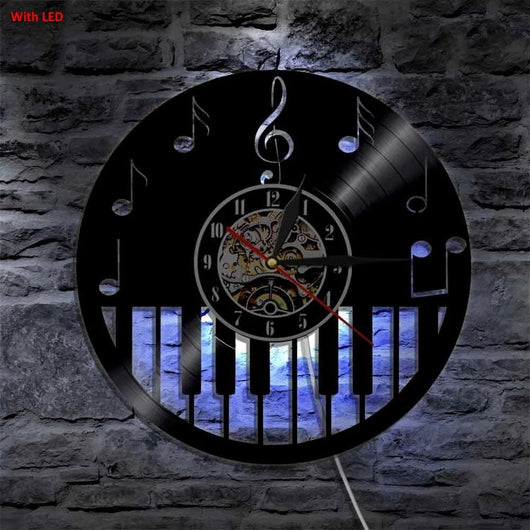 Reloj de Pared LED Circular Piano - Image 3