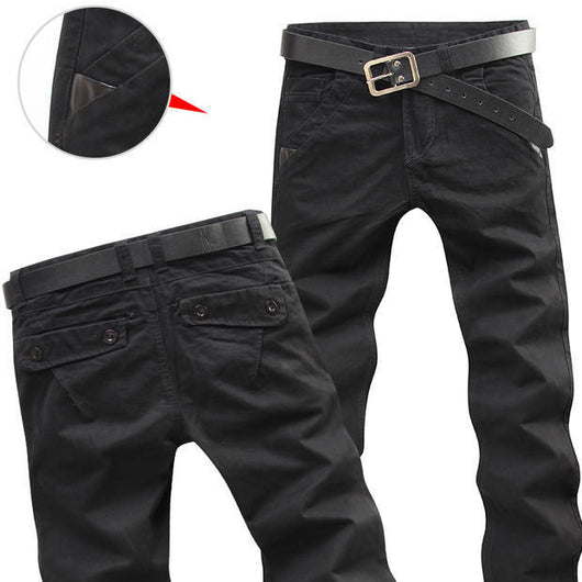 Pantalones Casuales de Algodón Holgados para Hombre - Image 12
