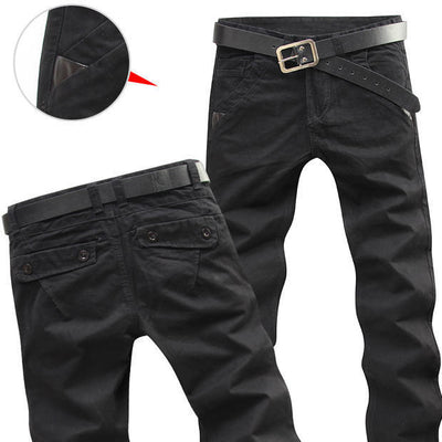 Pantalones Casuales de Algodón Holgados para Hombre - Image 5