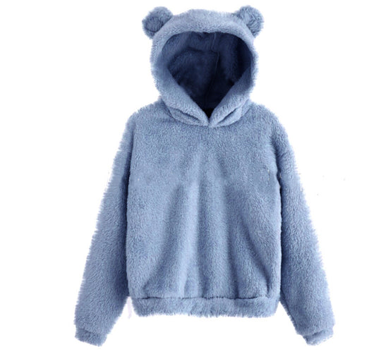 Sudadera Cálida con Capucha de Orejas de Conejo Esponjosas - Image 11