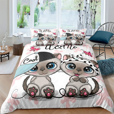 Juego de Edredón y Almohadas para Gatos con Impresión 3D Digital - Image 5