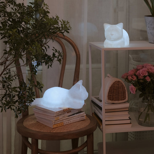 Lámpara Nocturna Gato Adorable - Luz Suave para Dormir