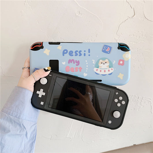 Funda Protectora Nintendo Switch Lite - Diseño Shiba Inu y Conejo Kawaii - Image 12