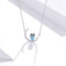Collar de Plata Esterlina con Diseño Minimalista de Luna y Búho