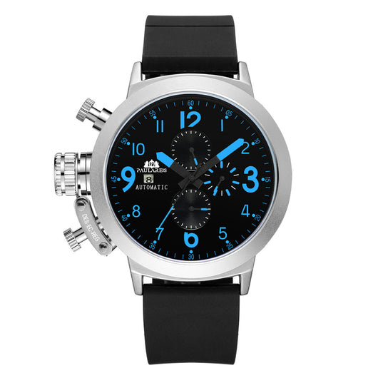 Reloj Automático Multifuncional con Banda de Caucho para Hombre - Image 15