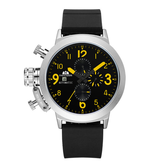 Reloj Automático Multifuncional con Banda de Caucho para Hombre - Image 4