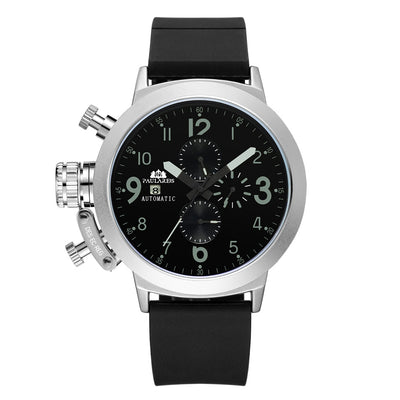Reloj Automático Multifuncional con Banda de Caucho para Hombre - Image 9