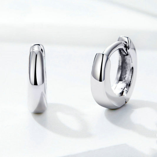 Aretes de Plata 925 Diseño Brillante y Minimalista
