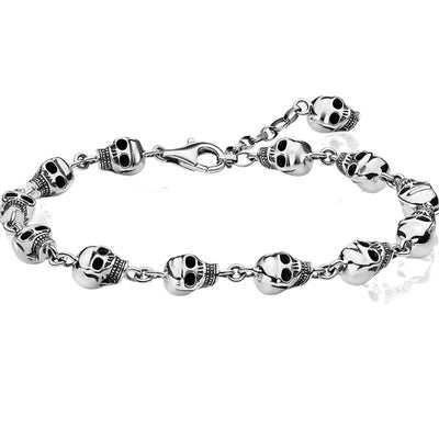 Extensión de Cadena Calavera Plateada para Pulsera - Image 9