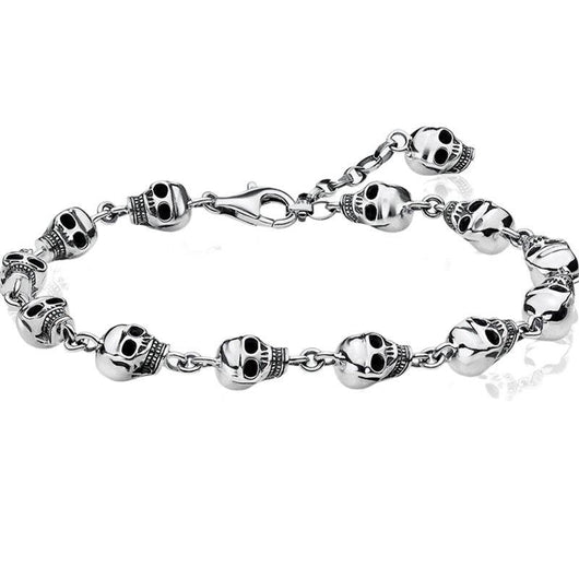 Extensión de Cadena Calavera Plateada para Pulsera - Image 9