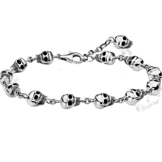 Extensión de Cadena Calavera Plateada para Pulsera - Image 2