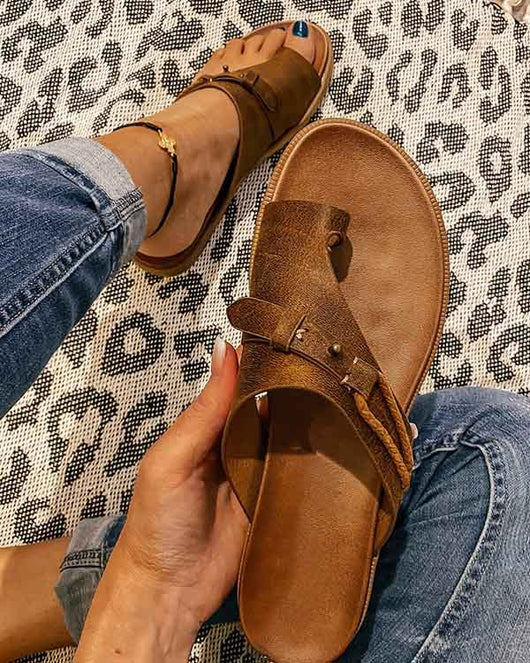 Sandalias Mujer Cómodas de Tacón Bajo - Estilo Europeo y Americano - Image 9