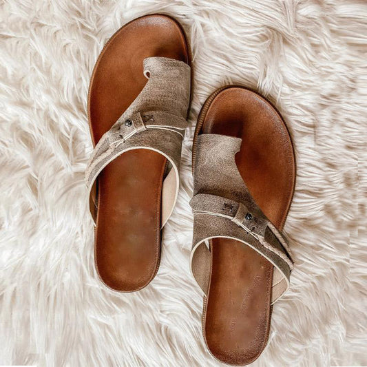 Sandalias Mujer Cómodas de Tacón Bajo - Estilo Europeo y Americano