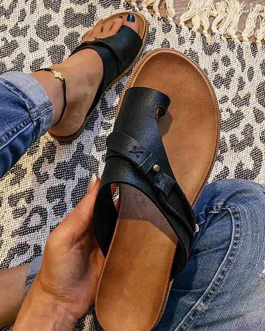 Sandalias Mujer Cómodas de Tacón Bajo - Estilo Europeo y Americano - Image 2