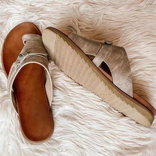 Sandalias Mujer Cómodas de Tacón Bajo - Estilo Europeo y Americano - Image 5