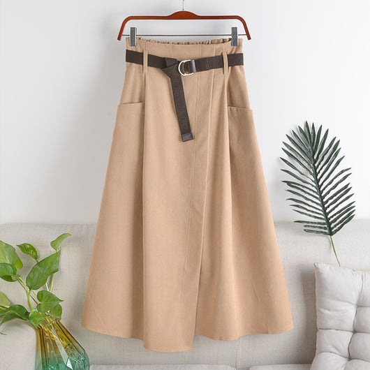Falda Midi con Cinturón y Bolsillos Funcionales - Image 12