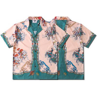 Camisa Oversize Estampada de Manga Corta Unisex - Estilo Harajuku Urbano - Image 9