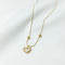 Shell Blanco Fritillary Peach Heart Love Bracelet Pullable Bead Adjustable Jewelry Necklace