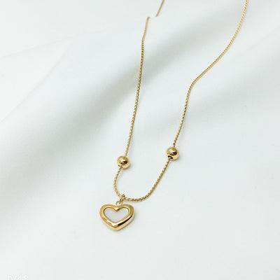 Pulsera Ajustable Corazón Melocotón con Cuentas de Concha - Joyería de Amor - Image 6