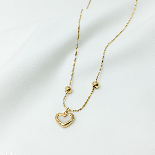 Pulsera Ajustable Corazón Melocotón con Cuentas de Concha - Joyería de Amor - Image 6