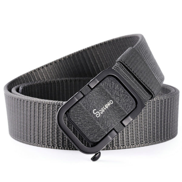 Cinturón de Lona Automático sin Hebilla - Resistente para Uso Outdoor y Casual
