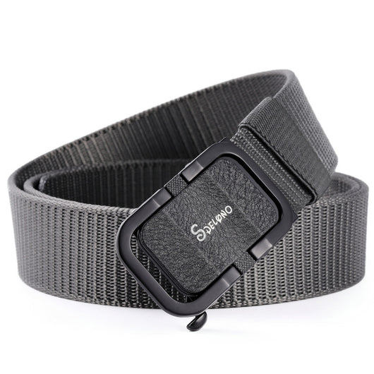 Cinturón de Lona Automático sin Hebilla - Resistente para Uso Outdoor y Casual - Image 2