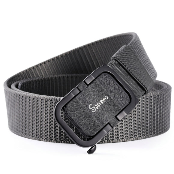Cinturón de Lona Automático sin Hebilla - Resistente para Uso Outdoor y Casual