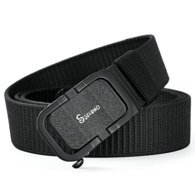 Cinturón de Lona Automático sin Hebilla - Resistente para Uso Outdoor y Casual