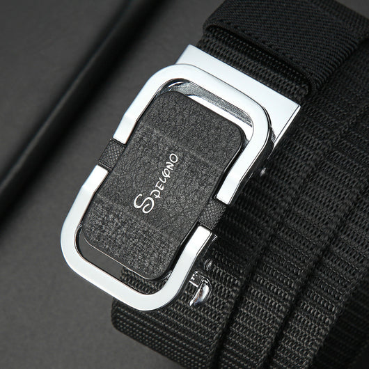 Cinturón de Lona Automático sin Hebilla - Resistente para Uso Outdoor y Casual - Image 4