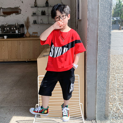 Conjunto de Verano para Niños Grandes - Playera y Pantalón Corto