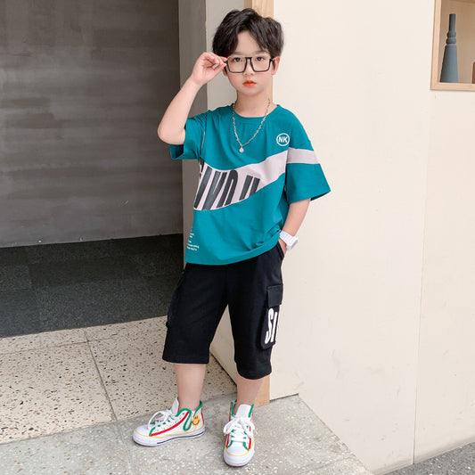 Conjunto de Verano para Niños Grandes - Playera y Pantalón Corto - Image 2
