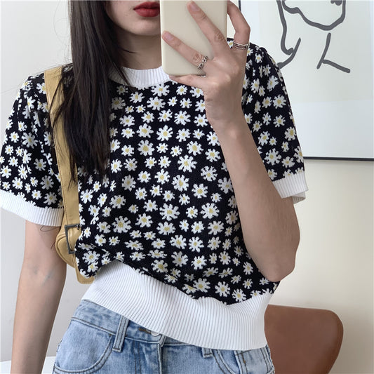 Camiseta Manga Corta Textura Burbuja