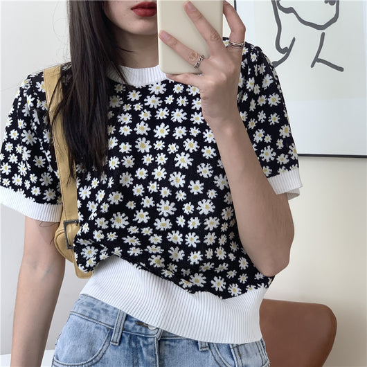 Camiseta Manga Corta Textura Burbuja