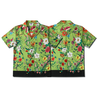 Camisa Unisex de Diseño Floral - Colección Parejas Moda Urbana