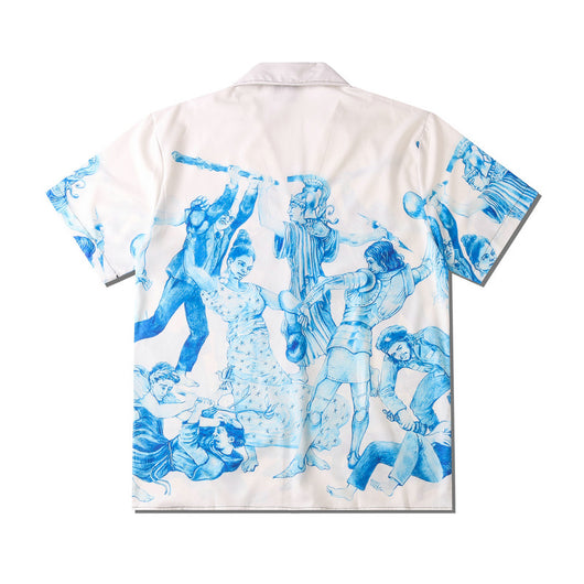 Camisa Hawaiana Oversize de Manga Corta con Estampado Casual para Hombre - Image 7