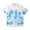 Camisa Hawaiana Oversize de Manga Corta con Estampado Casual para Hombre