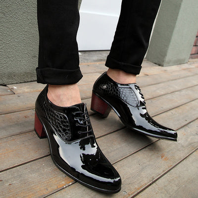 Zapatos de Vestir Hombre Punta Afilada Estilo Coreano con Cordones - Image 17