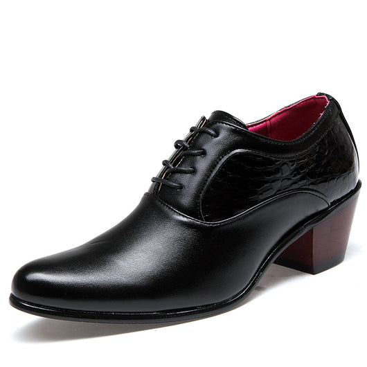 Zapatos de Vestir Hombre Punta Afilada Estilo Coreano con Cordones - Image 10
