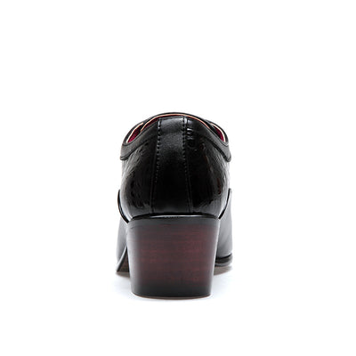 Zapatos de Vestir Hombre Punta Afilada Estilo Coreano con Cordones - Image 12