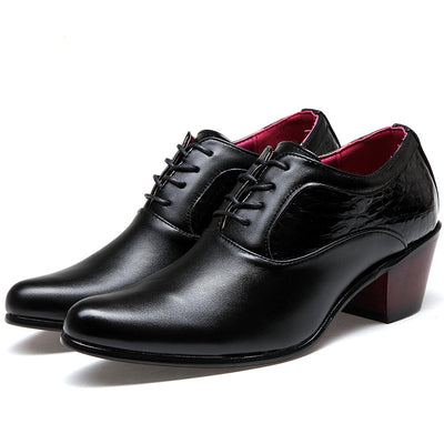 Zapatos de Vestir Hombre Punta Afilada Estilo Coreano con Cordones - Image 4