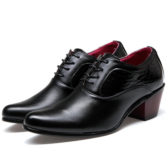 Zapatos de Vestir Hombre Punta Afilada Estilo Coreano con Cordones - Image 4