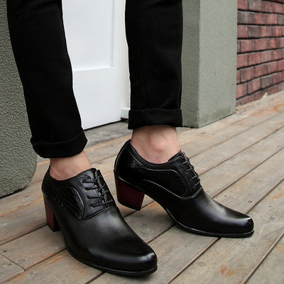 Zapatos de Vestir Hombre Punta Afilada Estilo Coreano con Cordones - Image 6