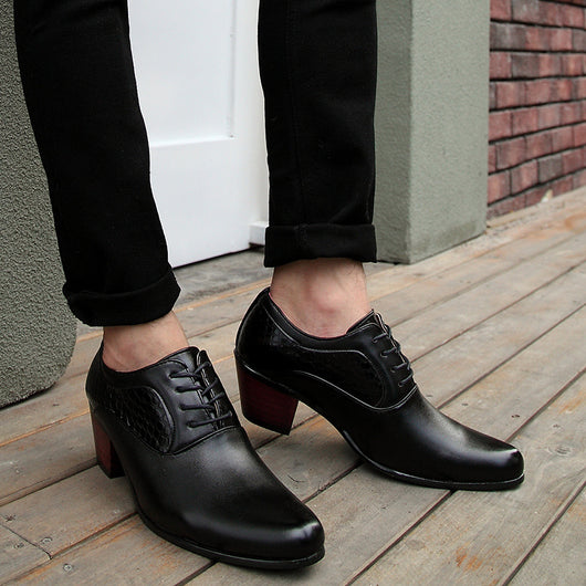 Zapatos de Vestir Hombre Punta Afilada Estilo Coreano con Cordones - Image 6