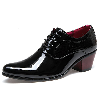 Zapatos de Vestir Hombre Punta Afilada Estilo Coreano con Cordones - Image 8