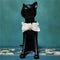 Collar de Gato Elegante con Encaje y Moño - Diseño de Vestido de Boda Ajustable