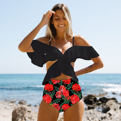 Bikini Europeo Fruncido con Detalle Dividido - Traje de Baño Sexy para Mujer - Image 6