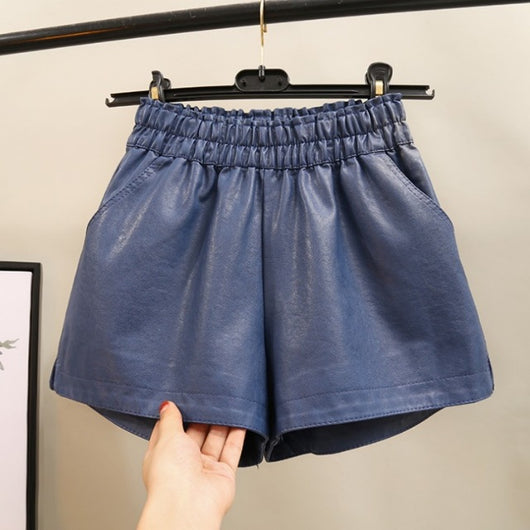 Pantalones Cortos Estilo Coreano de Cintura Alta y Pierna Ancha para Mujer - Image 9